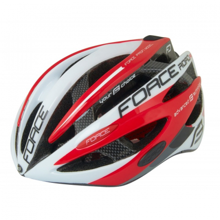 Casca Force Road Junior, Alb/Rosu, XS/S (48-54cm) [0]