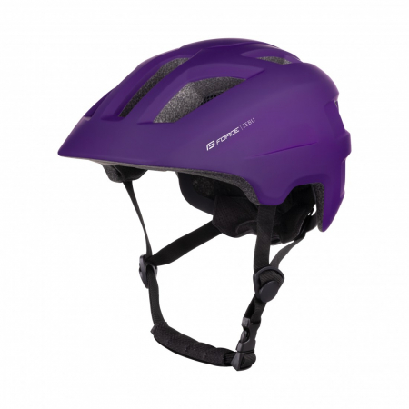 Echipament protectie - Casca copii Force Zebu, lumina sapte integrata, mov, L-XL, (57-61 cm)