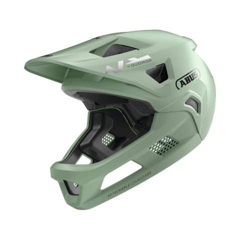 Echipament protectie - Casca full face ABUS YouDrop FF, S, 48-55cm, mist green