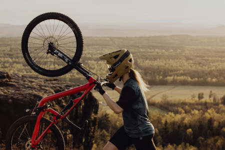 Casca full-face Force Venom Downhill, maro, S-M, 55-58cm [8]