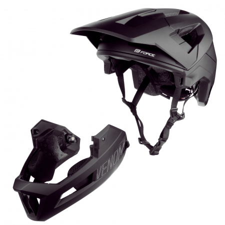 Casca full-face Force Venom Downhill, negru, S-M, 55-58cm [5]
