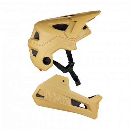 Casca full-face Force Venom Downhill, maro, S-M, 55-58cm [6]