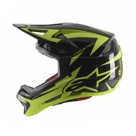 Casca fullface Alpinestars Missile Tech Airlift black/yellow fluo XS [1]