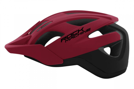 Echipament protectie - Casca Rock Machine Trail Pro negru/rosu M-L (58-61 cm)