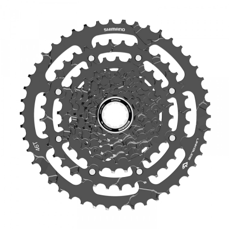 Pinioane - Caseta de pinioane Shimano CUES CS-LG400-9, 9 viteze, 11-46T