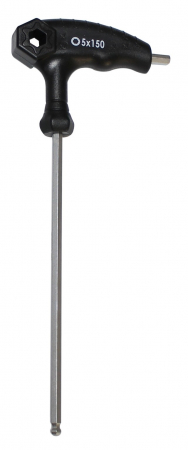 Scule bicicleta - Cheie Force hexagonala cu maner T 5mm, cu capat rotund