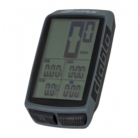 Ciclocomputere si GPS-uri - Ciclocomputer Force 11F cu fir gri