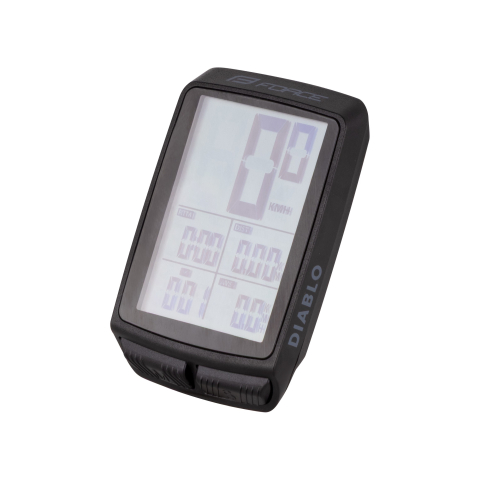 Ciclocomputere, GPS-uri si Smartwatch-uri - Ciclocomputer Force DIABLO 11F cu fir, negru