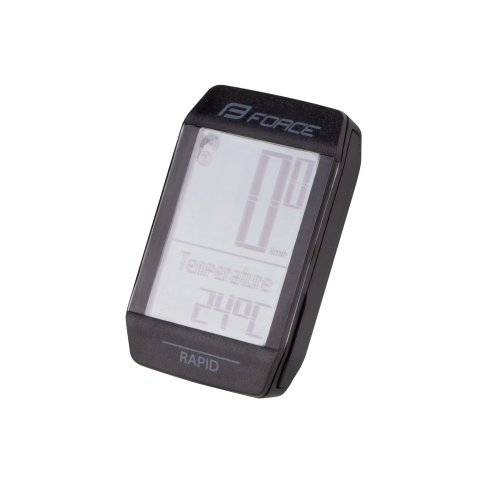 Ciclocomputere, GPS-uri si Smartwatch-uri - Ciclocomputer Force RAPID 15F fara fir, negru