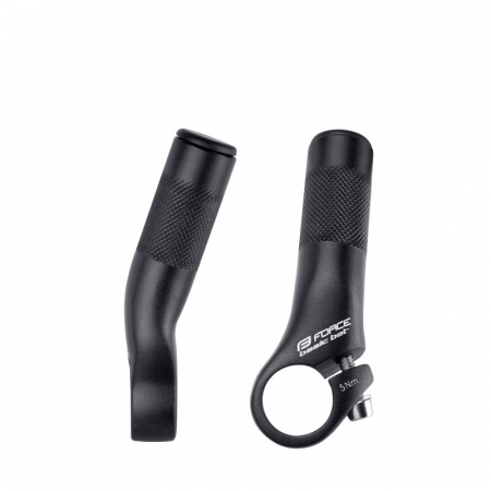 Extensii ghidon (Coarne) - Coarne Force Bet Al 9 cm, negru mat
