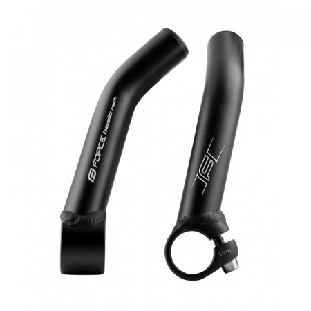 Extensii ghidon (Coarne) - Coarne Force Tech 13 cm Al, negru mat