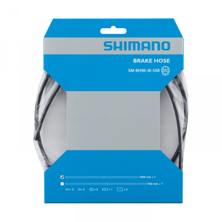 Conducta hidraulica Shimano SM-BH90-JK-SSR, 1000mm, Negru, suruburi conectare (2 tipuri ST, 1 tip BR), oliva si insertie [1]