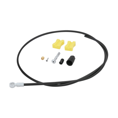Piese biciclete - Conducta hidraulica Shimano SM-BH90-SB, 1000mm, Negru, conector BL drept (neasamblat), cu unitate de conectare