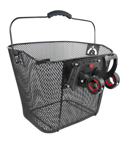 Cosuri bicicleta - Cos fata Force Click Din Plasa Prindere Pe Ghidon Negru