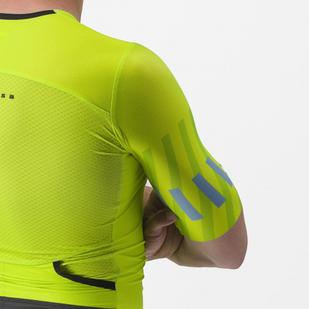 Costum de triatlon cu maneca scurta Castelli Free Sanremo SS, Galben Fluo/Negru, XXL [3]