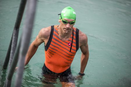 Costum triatlon Castelli Free TRI ITU, Portocaliu/Negru, L [2]