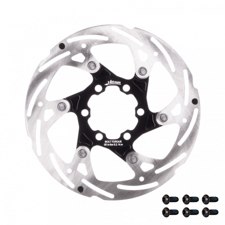 Frane si componente - Disc frana Force 140mm 6 suruburi, negru