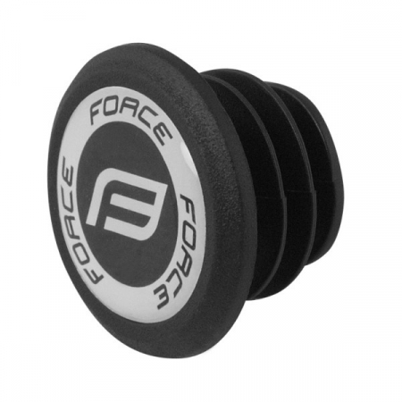 Piese biciclete - Dop ghidon Force PVC 20mm, Negru (1 bucata)