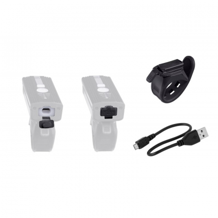 Far fata Force Alert 350 LM USB negru [1]