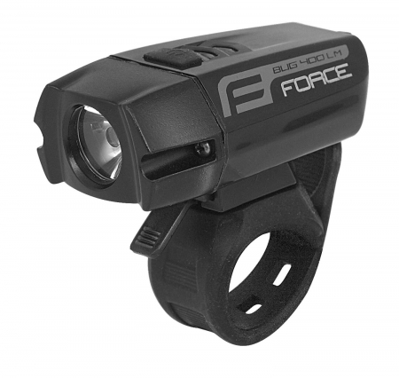 Accesorii - Lumina fata Force Bug USB 400Lm Negru