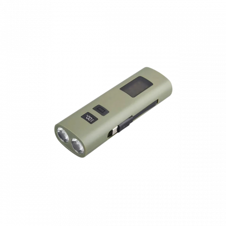 Accesorii - Far reincarcabil Fivestars Power Light PBL-6400, powerbank 6400 mAh, USB Type-C, kaki