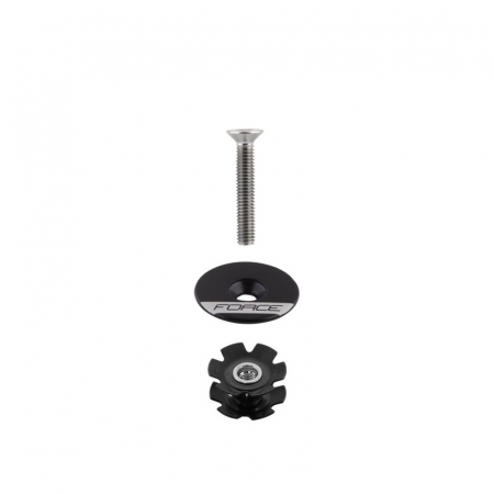 Cuvete furca - Floare furca Force 1.1/8 Al, cu capac si surub, negru