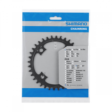 Foaie angrenaj Shimano SM-CRE80-B, pt CL 53mm, fara CG, 38T [1]