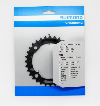 Foaie angrenaj Shimano FC-M430-8, 32T [1]