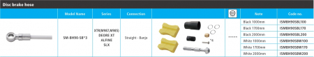 Conducta hidraulica Shimano SM-BH90-SB, 1000mm, Negru, conector BL drept (neasamblat), cu unitate de conectare [3]