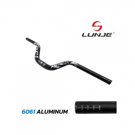 Ghidon 720mm cu rise 90mm negru [1]