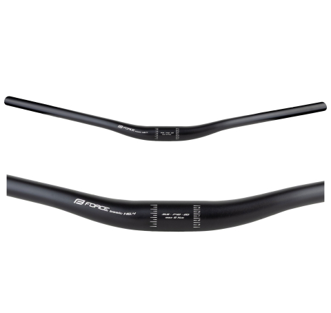 Ghidoane - Ghidon Force Basic H6.4 rised 31.8/740mm AL Negru Mat