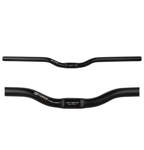 Ghidoane - Ghidon Force Basic H8.2 rised 25.4/620mm AL Negru Mat