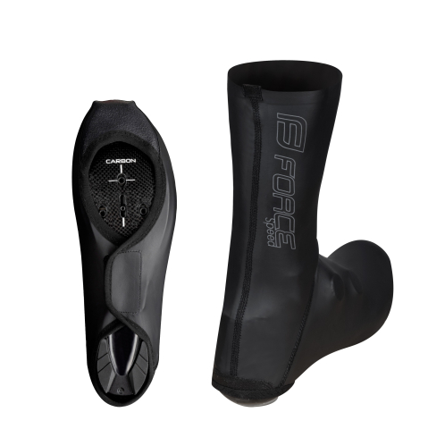 Imbracaminte ciclism - Huse pantofi Force Speed Road, negru, 43-46 (L/XL)