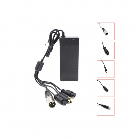 Trotinete, Piese trotinete, Skateboard - Incarcator universal baterie trotineta electrica 36V 2A connector GX16/GX12/DC5.5mm/DC8mm/XLR