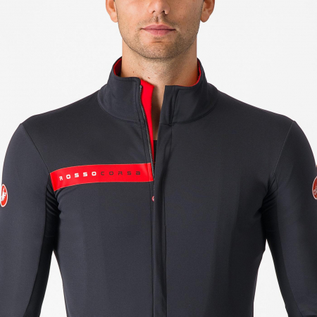 Jacheta Castelli Beta RoS, negru deschis/rosu, XL [4]