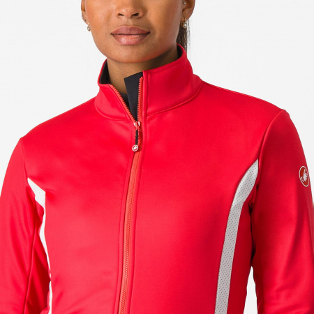 Jacheta Castelli Dinamica 2, rosu hibiscus/alb relfex, XS [3]
