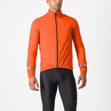 Jacheta de ploaie Castelli Emergency 2, pentru barbati, portocaliu briliant, XXXL [0]