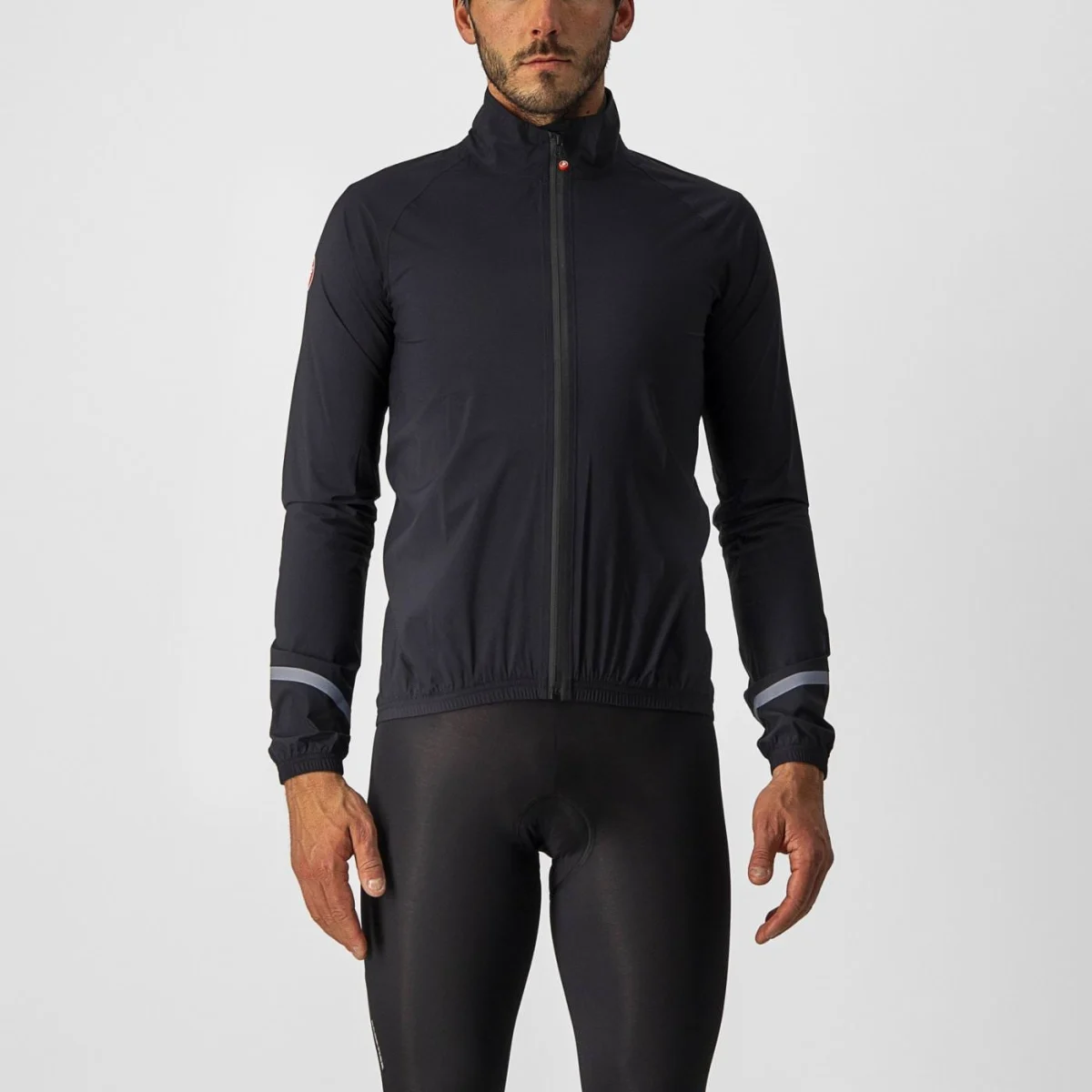 Jachete - Jacheta de ploaie Castelli Emergency 2, pentru barbati, negru deschis, L
