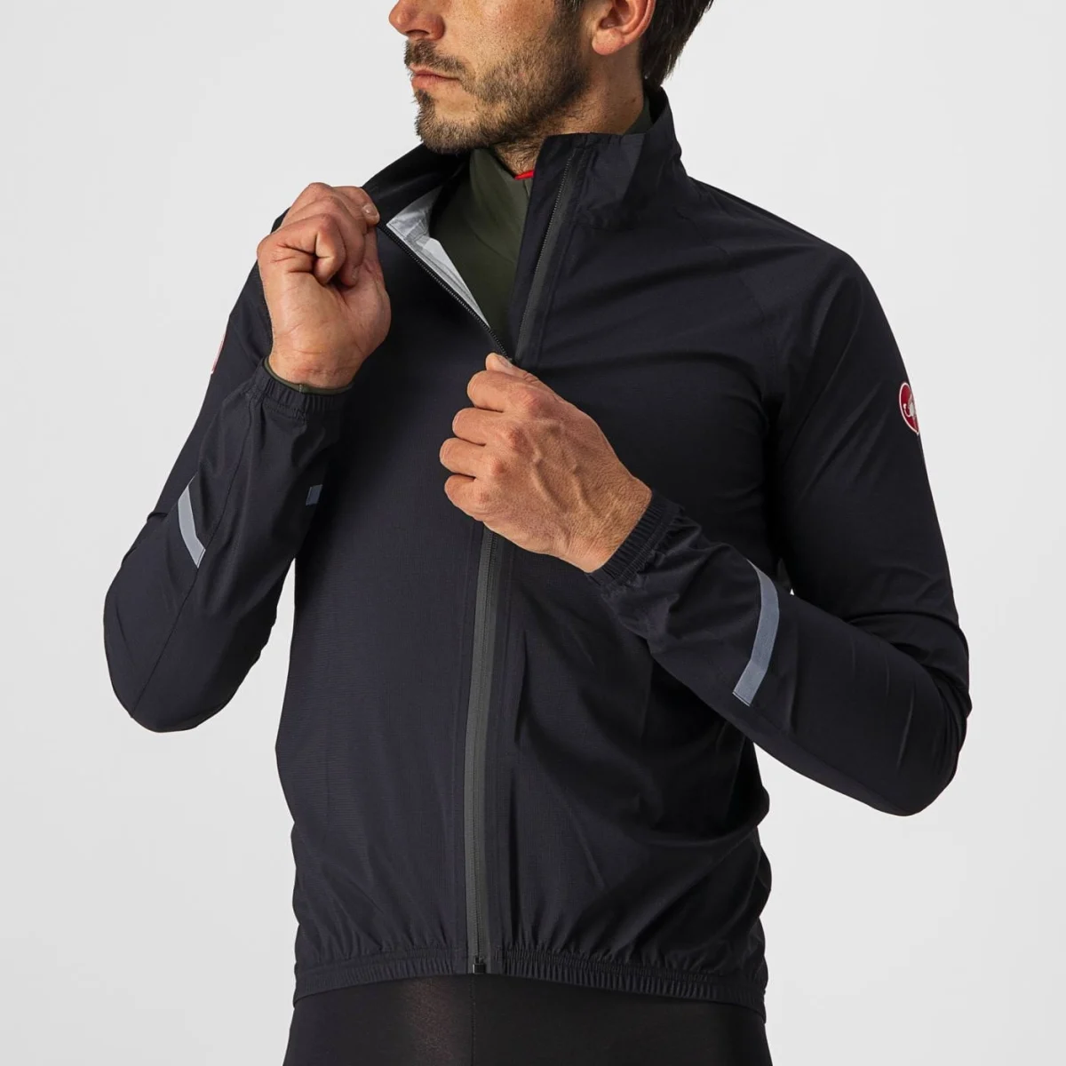 Jacheta de ploaie Castelli Emergency 2, pentru barbati, negru deschis, XL [2]