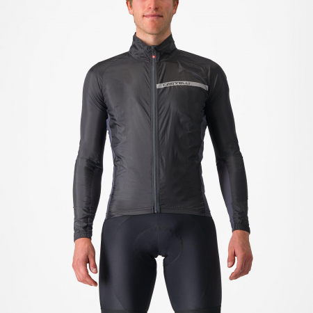 Jachete - Jacheta de vant Castelli Squadra Stretch, pt barbati, negru deschis/gri inchis, XXXL