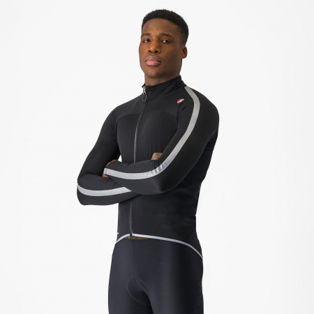 Jachete - Jacheta de ploaie Castelli Ultra Rain, pt barbati, negru/argintiu reflex, M