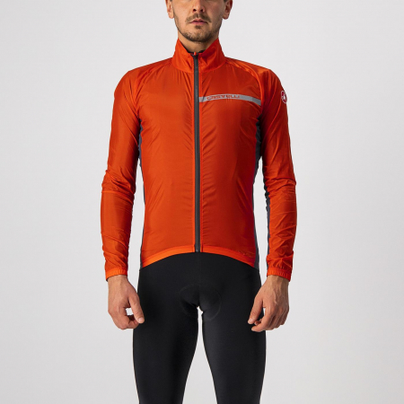Jacheta de vant Castelli Squadra Stretch, Rosu/Antracit, XXL [0]