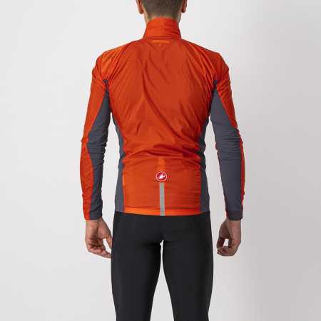 Jacheta de vant Castelli Squadra Stretch, Rosu/Antracit, XXL [1]