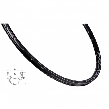 Piese biciclete - Janta Force XC Basic Disc 622x19 32h neagra