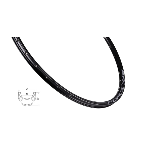 Jante bicicleta - Janta Force XC Basic Disc 622x19 36H black