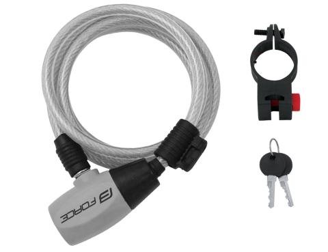 Accesorii - Lacat Force Ron 185 cm/ 8 mm, transparent