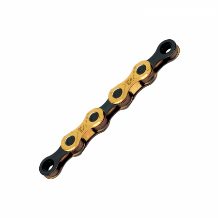 Piese biciclete - Lant KMC X12 Ti-N Gold/Black 12 vit, 126 zale