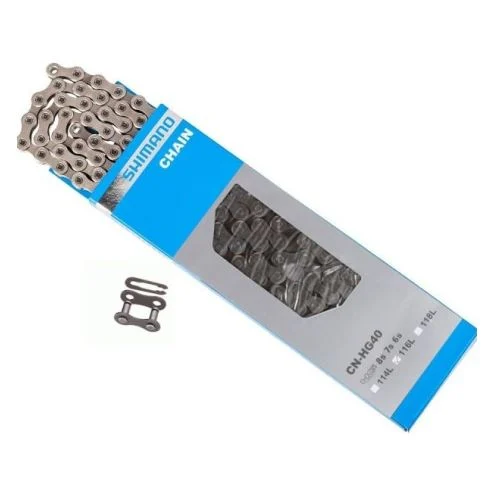 Transmisie bicicleta - Lant Shimano CN-HG40, 6/7/8 viteze, HG, 114 zale, fara nit final, za rapida SM-UG51