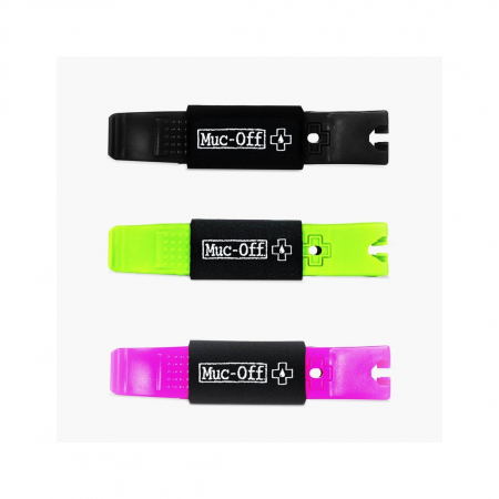Scule bicicleta - Leviere Muc-Off Rim Stix Tyre Levers Negru/Verde/Roz - Set 24 Buc.