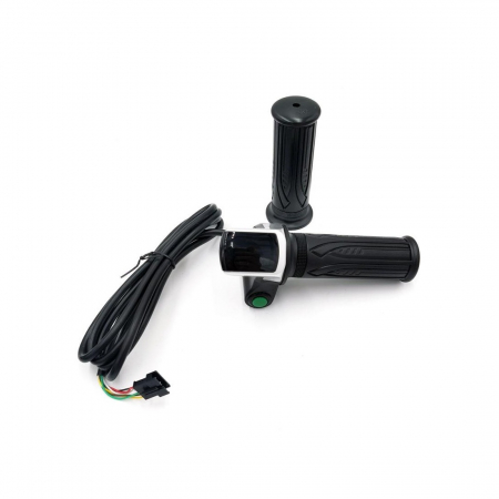 Componente electrice trotinete - Maneta acceleratie cu buton si display 36V conector SM